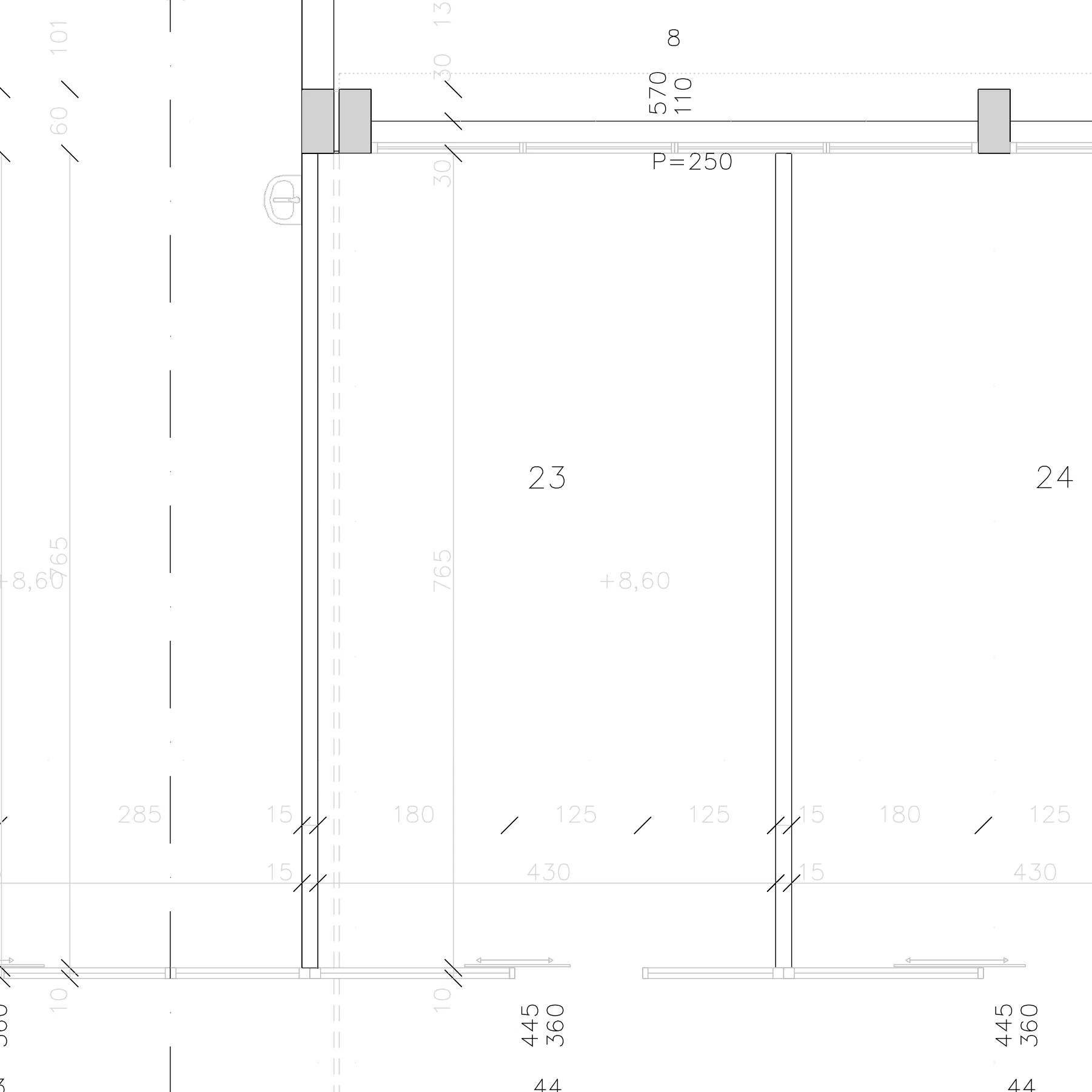 Tlocrt — Poslovni prostor br. 7, 1. sprat TC Dramar