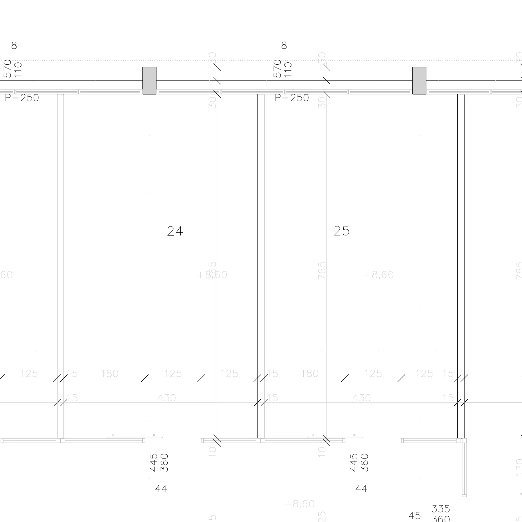 Tlocrt — Poslovni prostor br. 8, 1. sprat TC Dramar