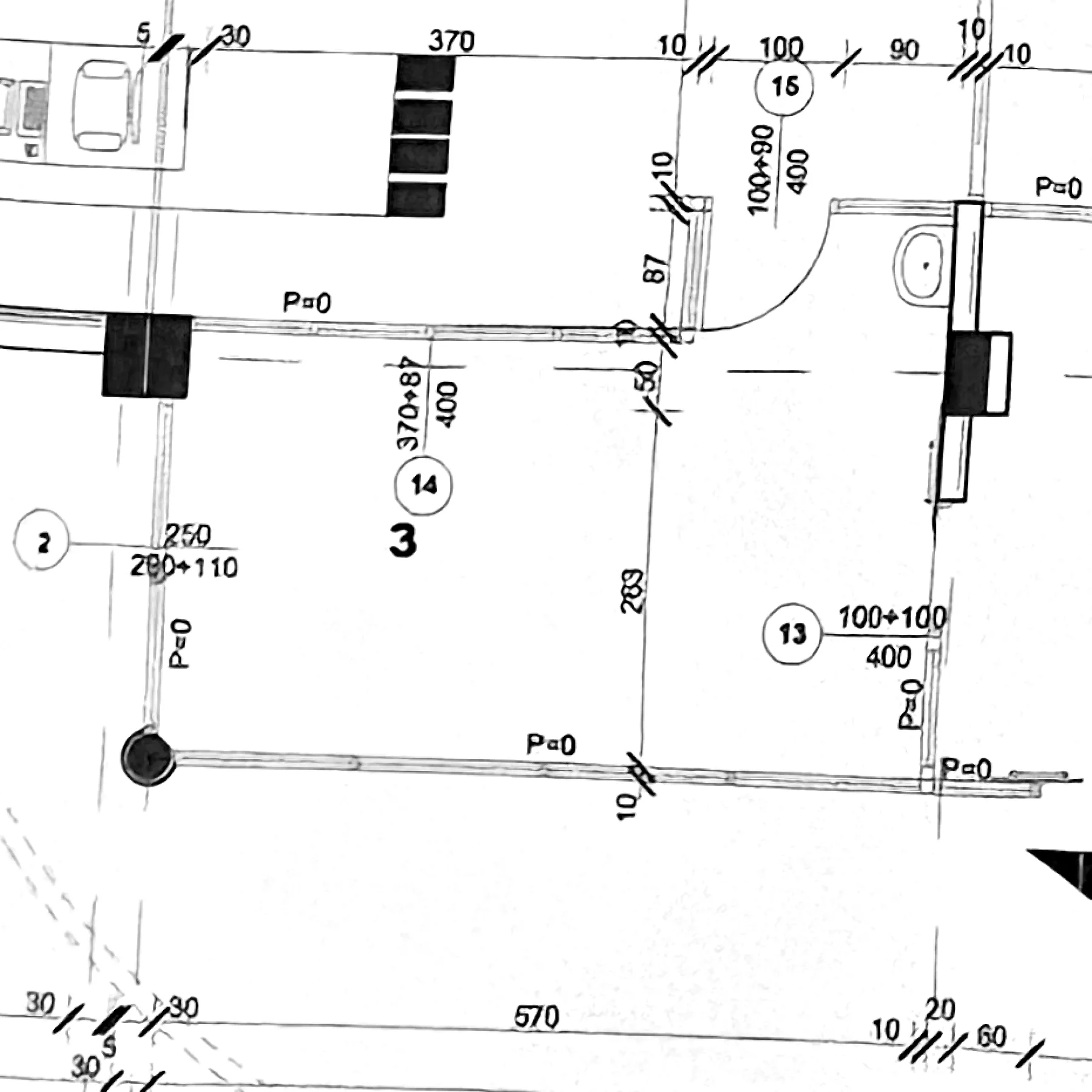 Tlocrt — Poslovni prostor br. 13, Prizemlje TC Dramar